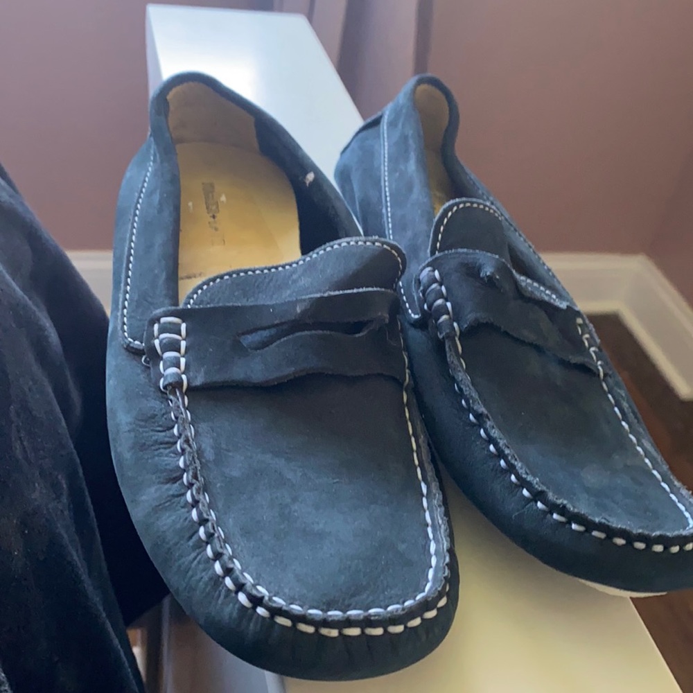 Navy Blue Boys Loafers